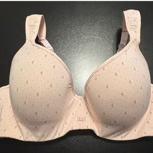 IZOD 38C Women's Light Pink Patterned Bra LIKE NEW underwire